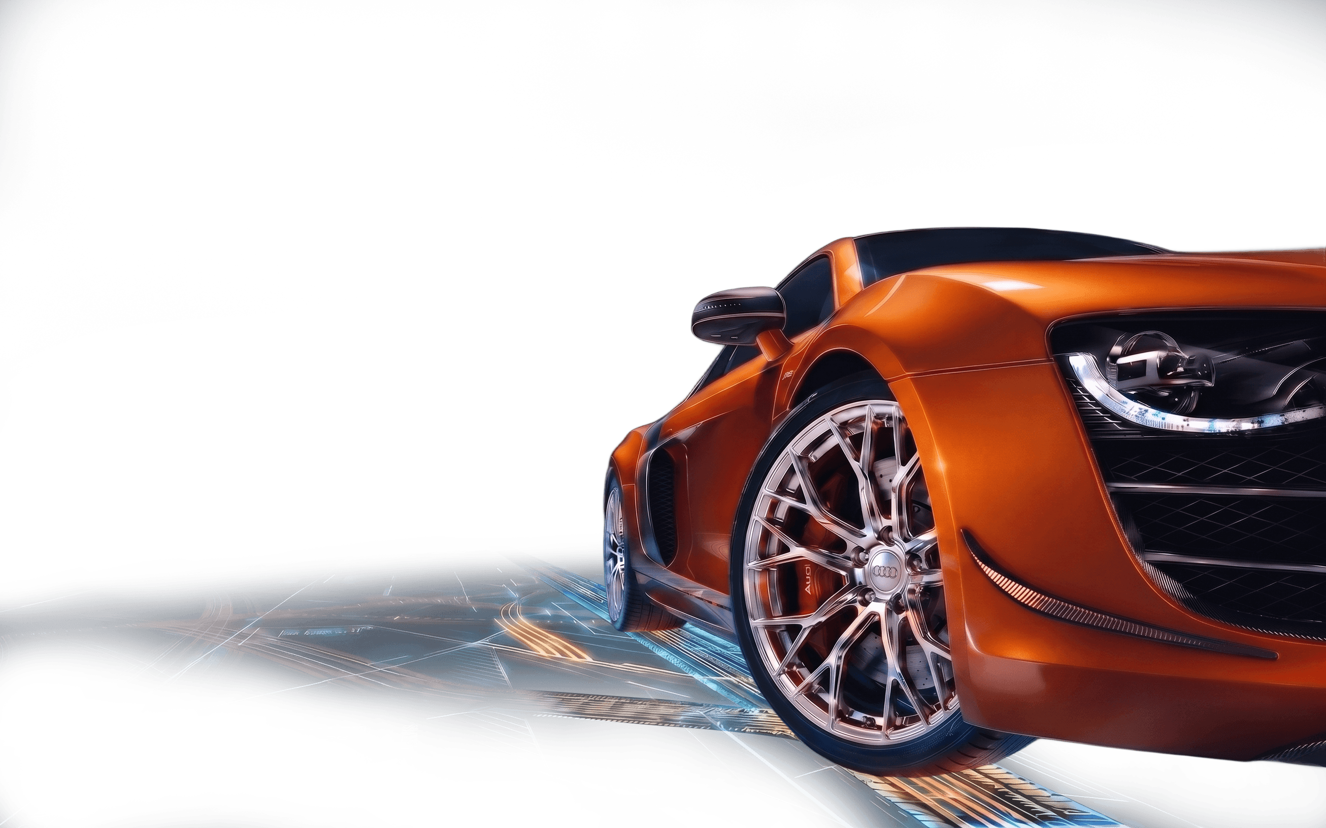 Спортивный автомобиль с премиальными литыми дисками